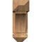 Ekena Millwork Thorton Arts and Crafts Rough Sawn Bracket w/ Offset Brace, Western Red Cedar, 6"W x 16"D x 16"H BKT0604X16X16THR03RWR - alternate 4